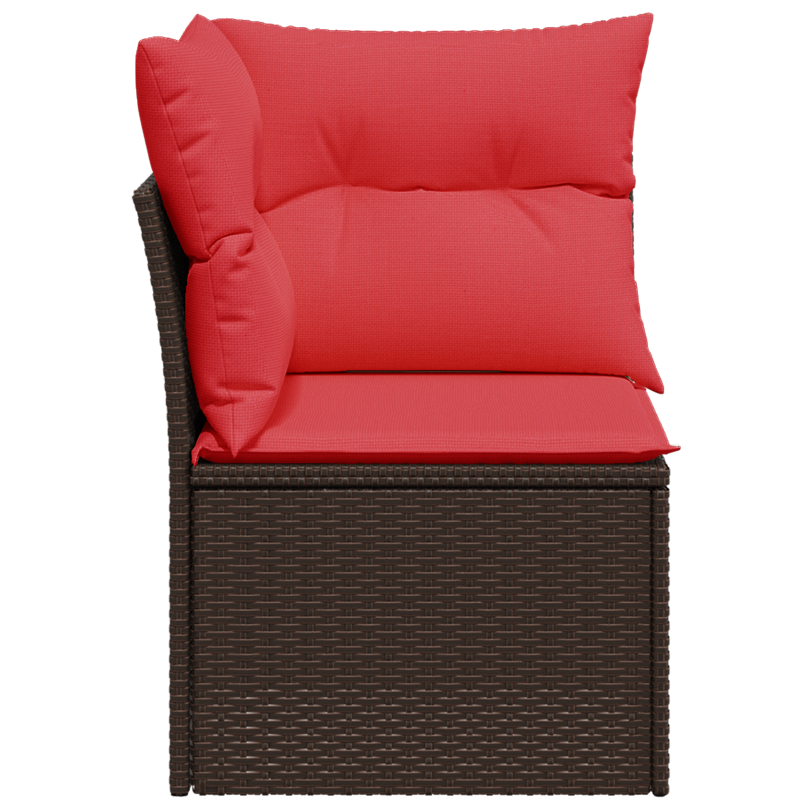 | Tuinbank | met kussen Bruin 62 x 62 x 69 cm poly rattan