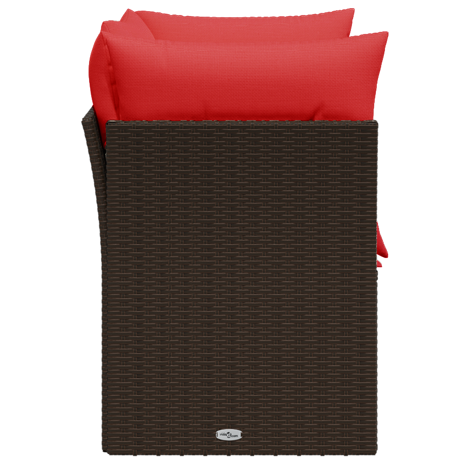 | Tuin Sofa | met kussen Bruin 124 x 62 x 69 cm poly rattan