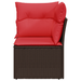 | Tuin Sofa | met kussen Bruin 62 x 62 x 69 cm Poly rattan