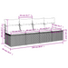 | Tuinbank | met kussen Grijs 227 x 62 x 69 cm poly rattan