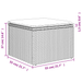Tuinkruk met kussen 55x55x37 cm poly rattan grijs
