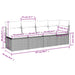 | Tuinbank | met kussen Bruin 227 x 62 x 69 cm poly rattan