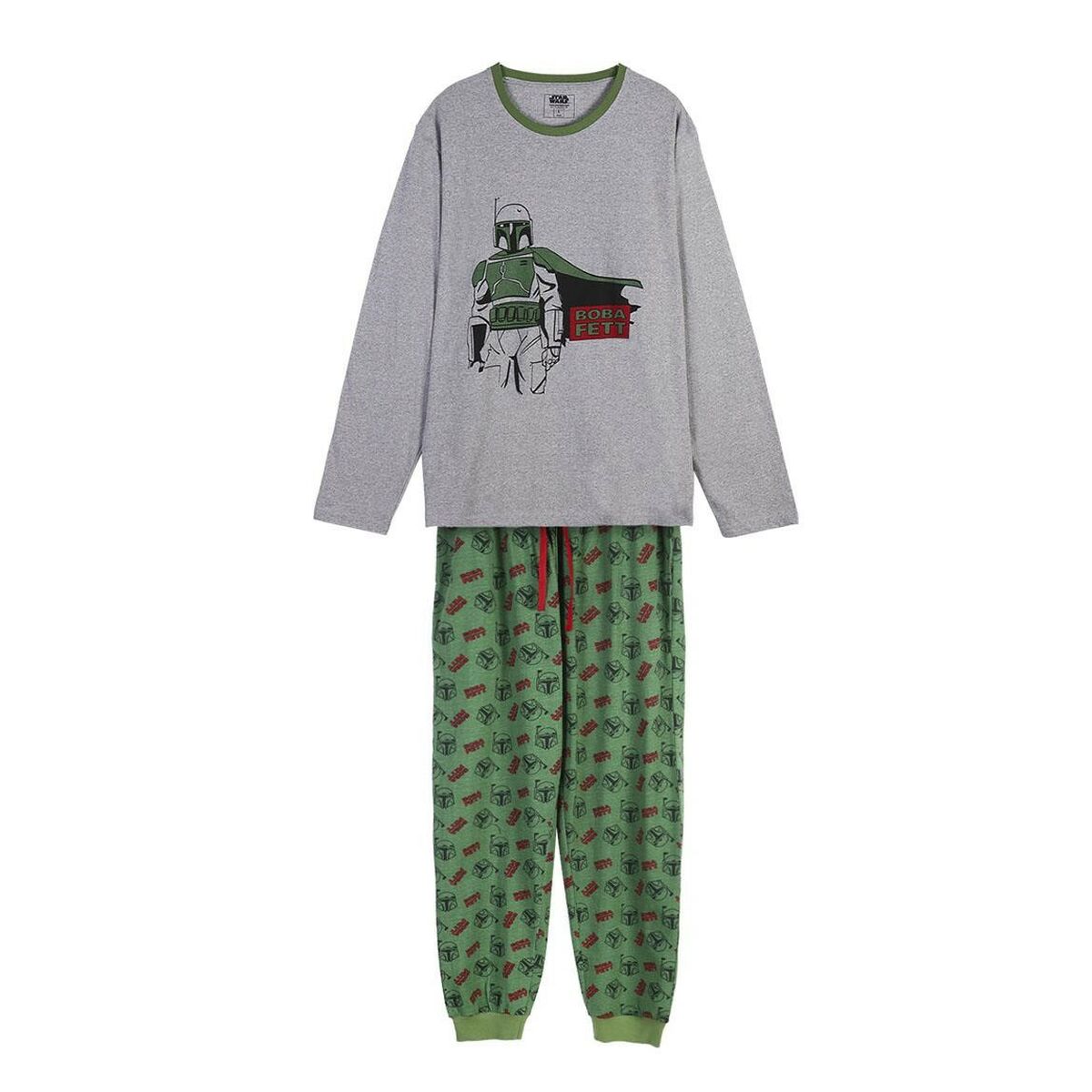 Pyjama Kinderen Boba Fett Grijs Donkergroen