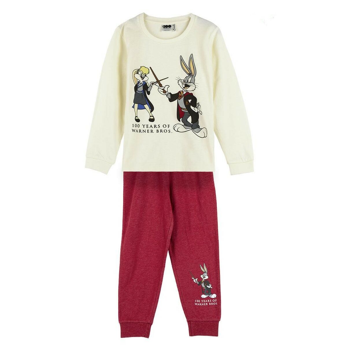 Pyjama Kinderen Warner Bros Rood Beige