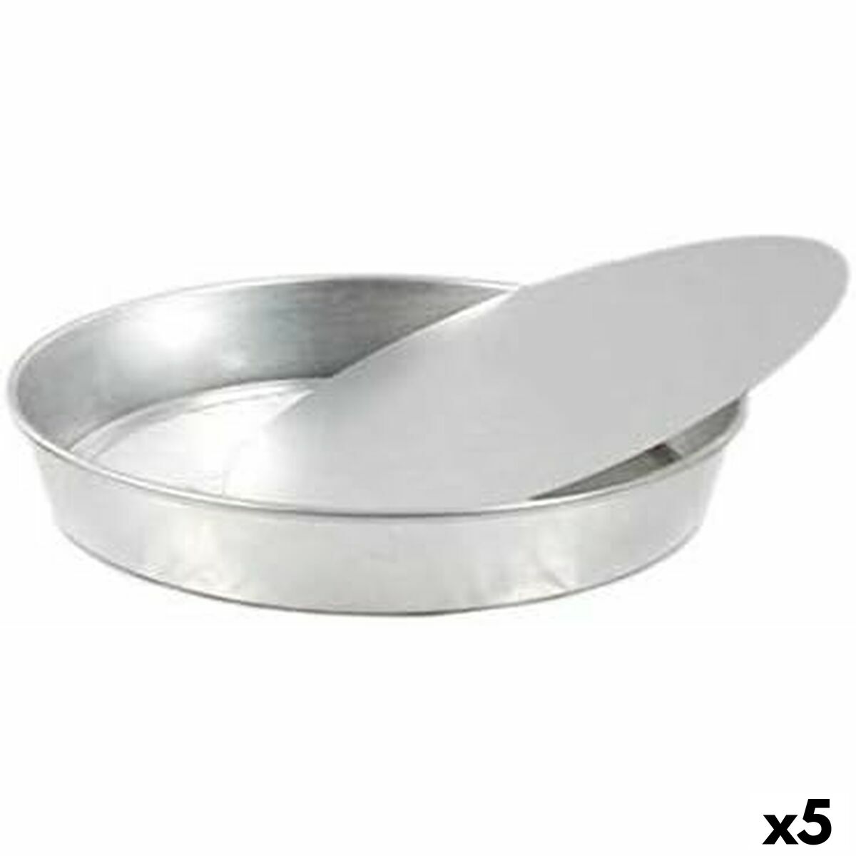 Springvorm Pan VR Aluminium Zilverkleurig 29 x 29 x 4 cm (5 Stuks)