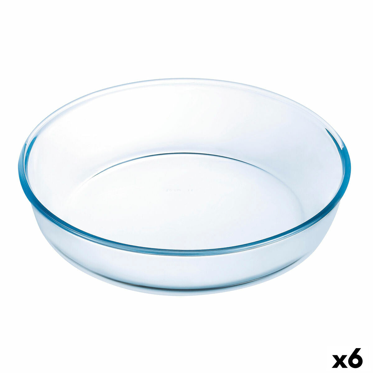 Cakevorm Ô Cuisine Ocuisine Vidrio Transparant Glas Cirkelvormig 26 x 26 x 6 cm 6 Stuks