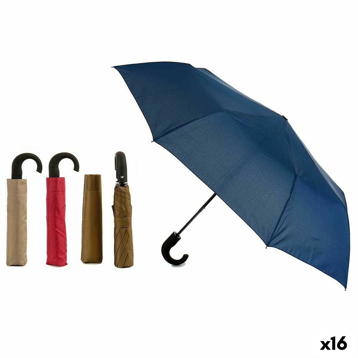 Paraplu Polyester 100 x 100 x 62 cm (16 Stuks)