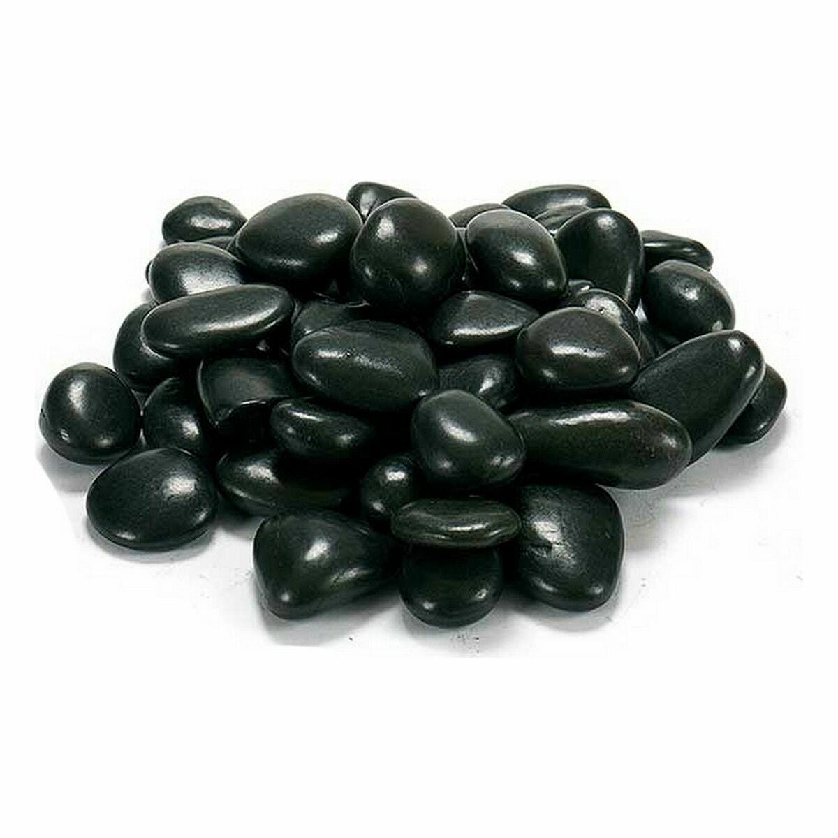 Decoratieve stenen Medium Zwart 3 Kg (4 Stuks)