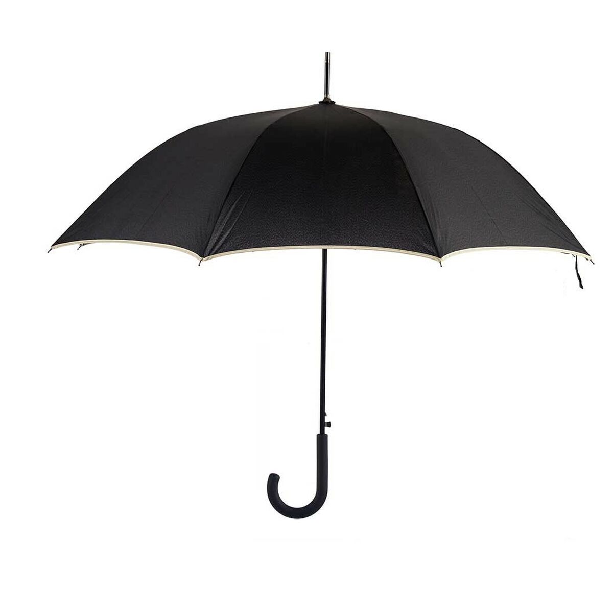 Paraplu Zwart Crème Metaal Vezel 95 x 95 x 86 cm (12 Stuks)
