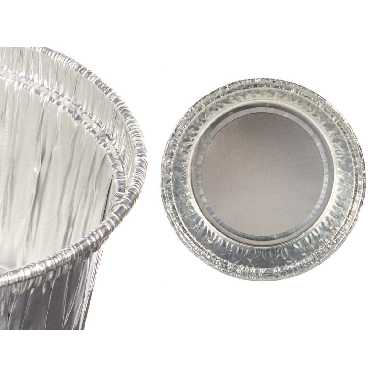 Set Keukenservies Wegwerpbaar Cirkelvormig Aluminium 8,5 x 8 x 8,5 cm (12 Stuks)