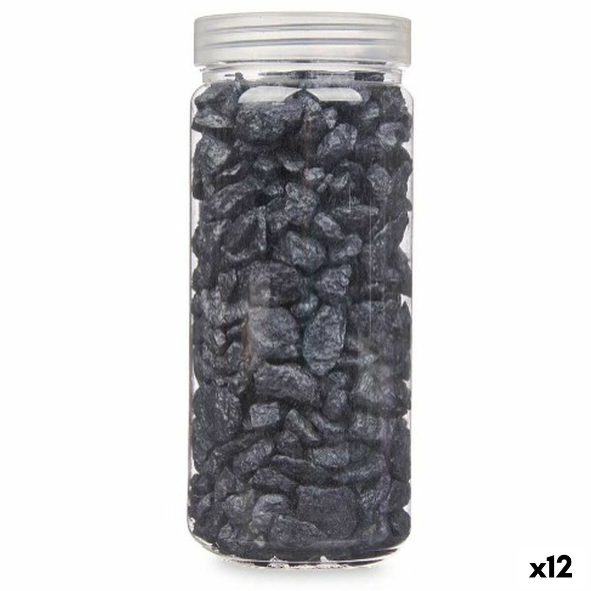 Decoratieve stenen Zwart 10 - 20 mm 700 g (12 Stuks)