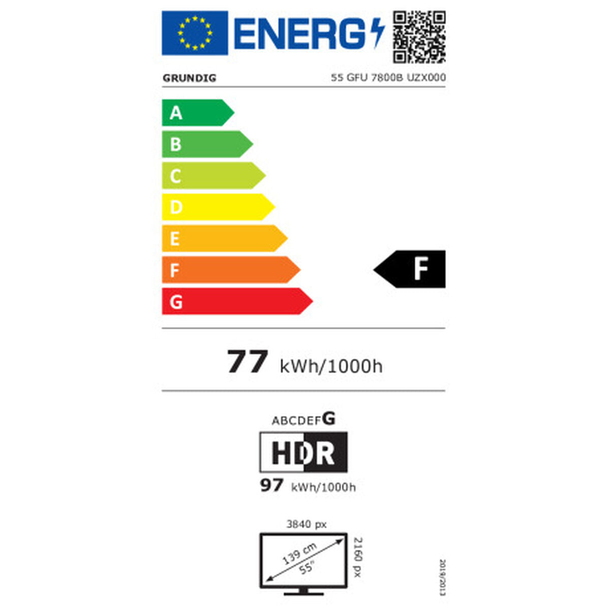 TV Grundig 55GFU7800B   55 4K Ultra HD 55" LED