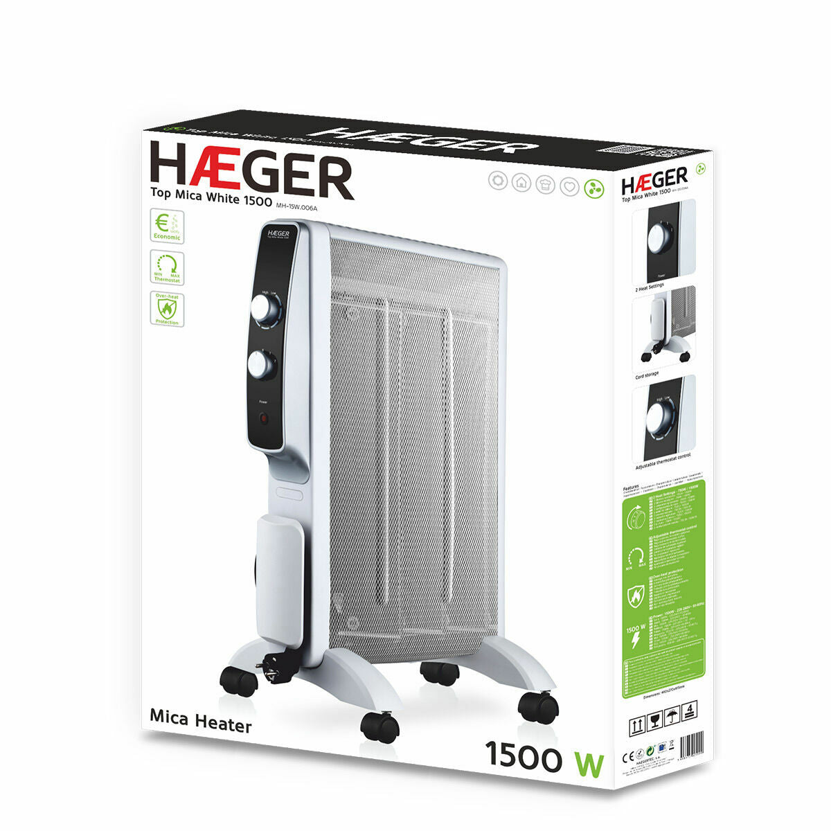 Verwarming Haeger 1500 W