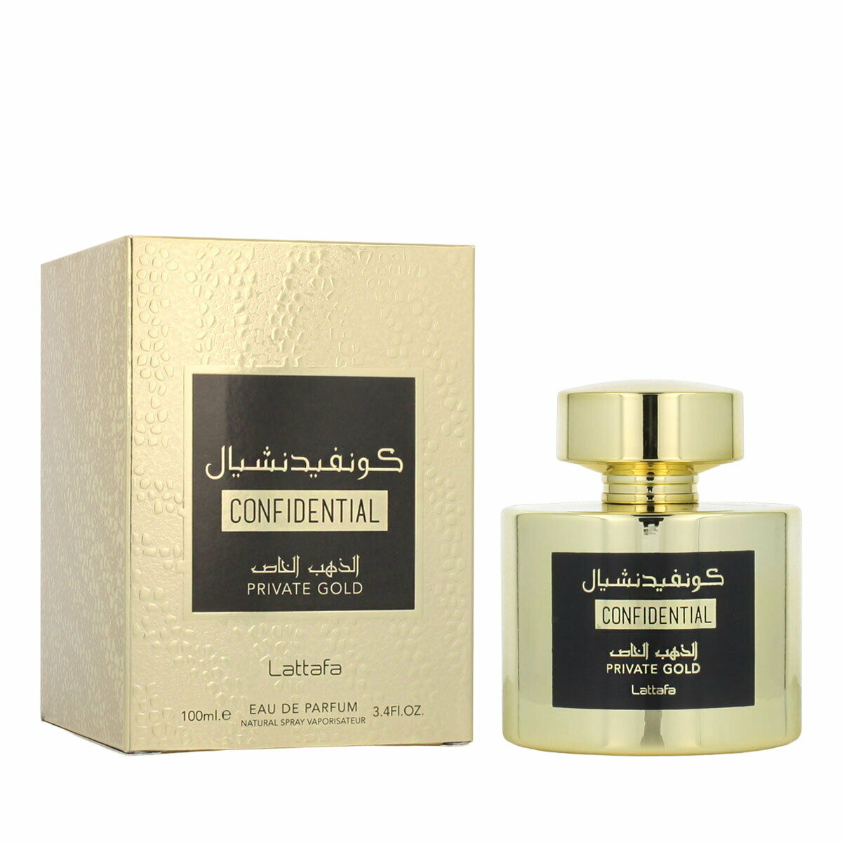 Uniseks Parfum Lattafa EDP Confidential Private Gold 100 ml