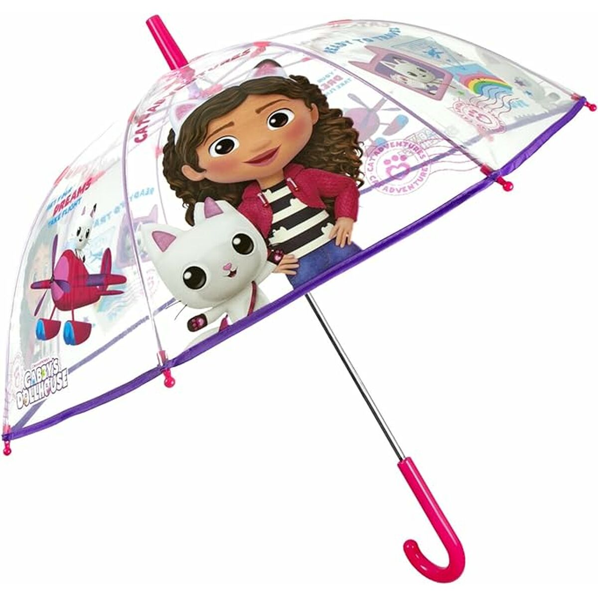 Paraplu Gabby's Dollhouse Multicolour 74 cm (6 Stuks)