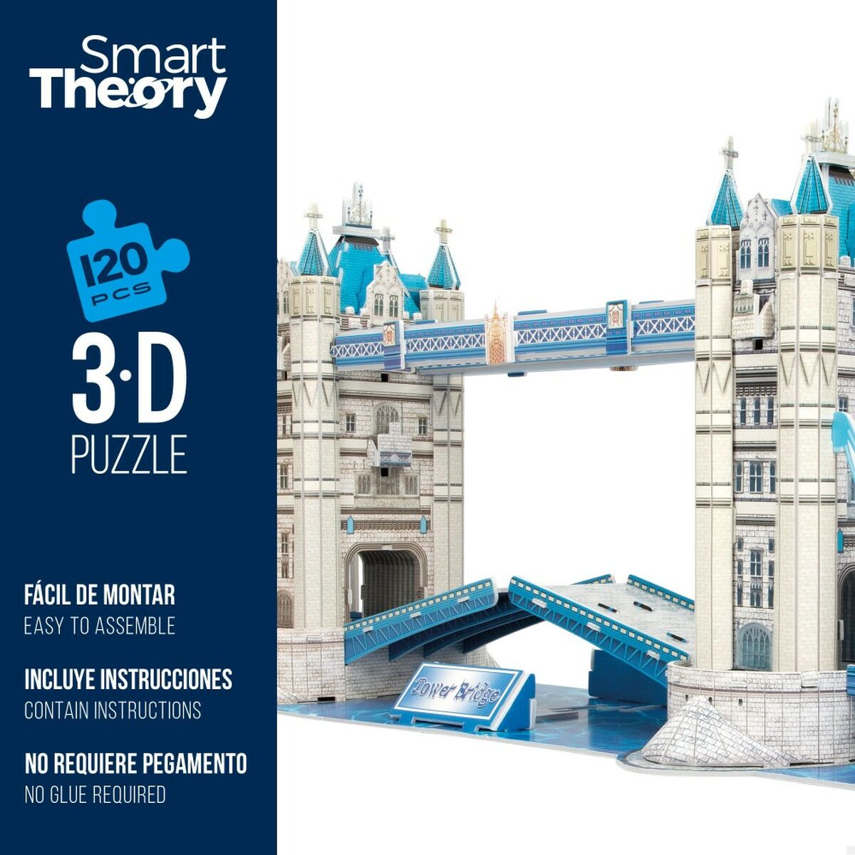 3D puzzel Colorbaby Tower Bridge 120 Onderdelen 77,5 x 23 x 18 cm (6 Stuks)