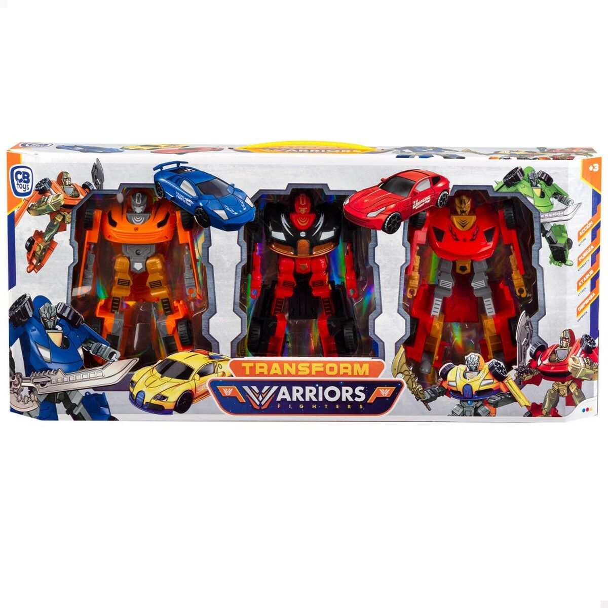 Robot Colorbaby Transform Warriors 9 x 14,5 x 4,5 cm Auto