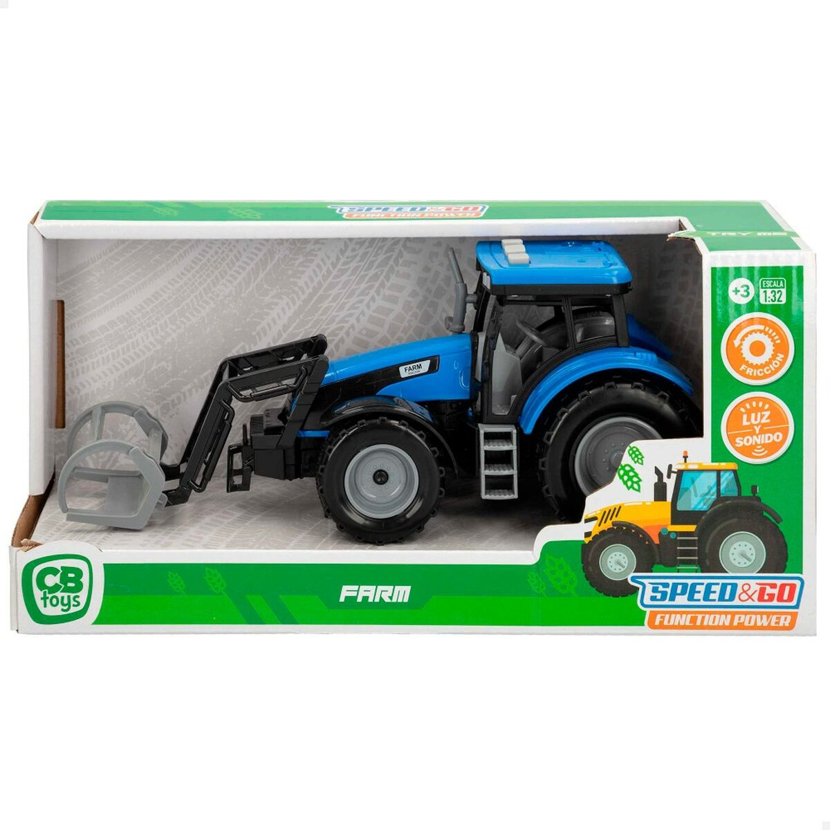 Tractor met Schop Speed & Go 24,5 x 10 x 8,5 cm (6 Stuks)