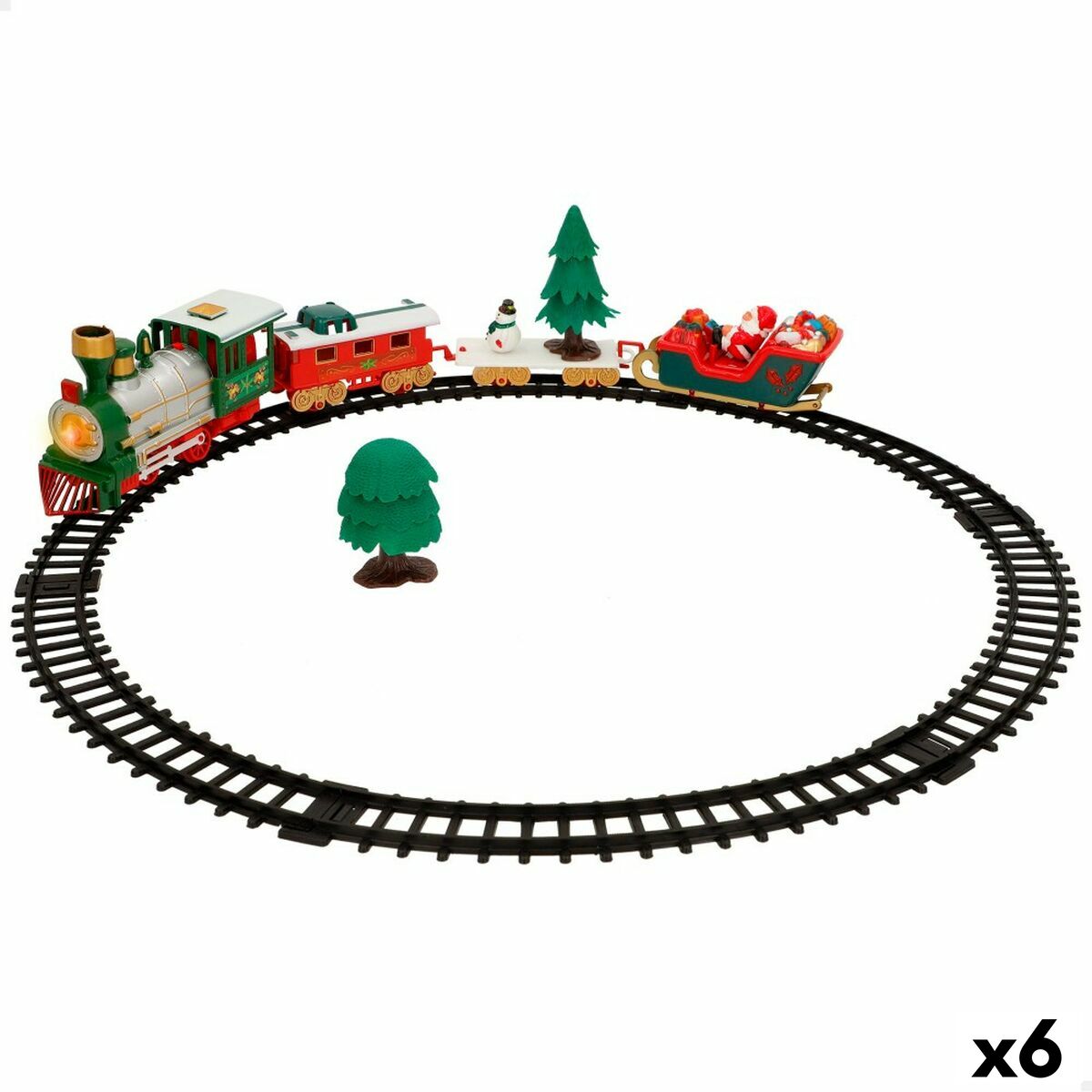 Train met circuit Speed & Go 6 Stuks 91 x 0,5 x 43,5 cm