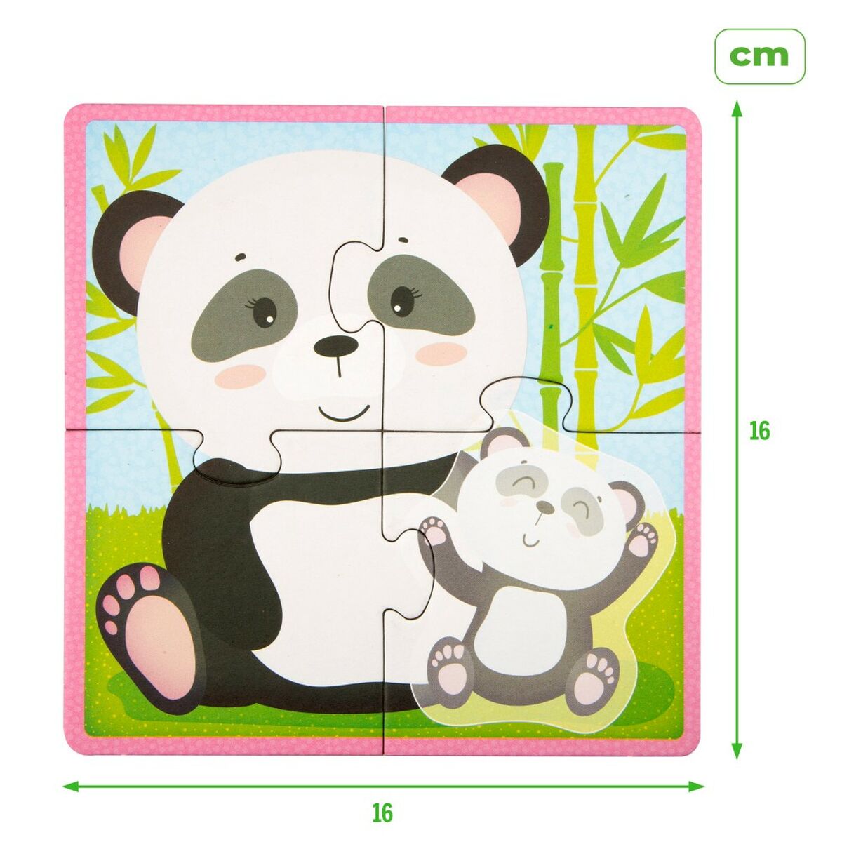 Kinderpuzzel Lisciani dieren 16 Onderdelen 16 x 1 x 16 cm (6 Stuks)