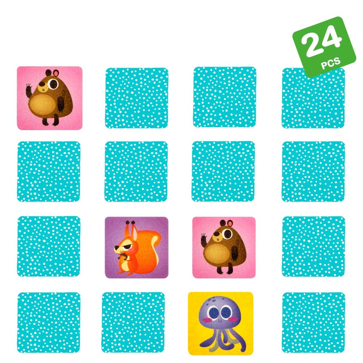 Memory Spel Lisciani Kinderpuzzel Tactiel 24 Onderdelen