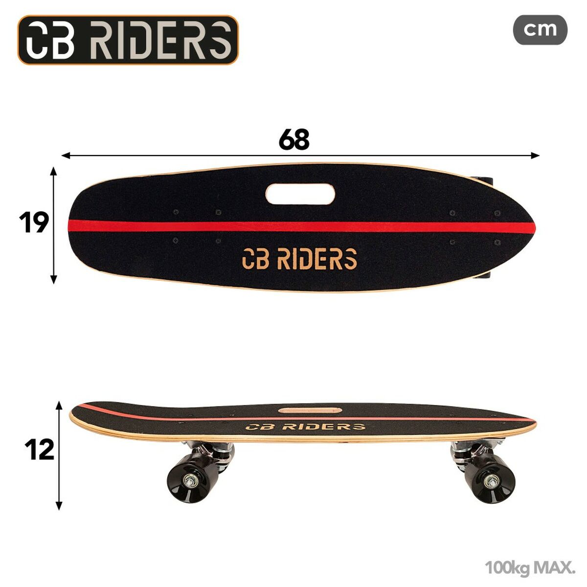 Skateboard Colorbaby CB Riders (2 Stuks)