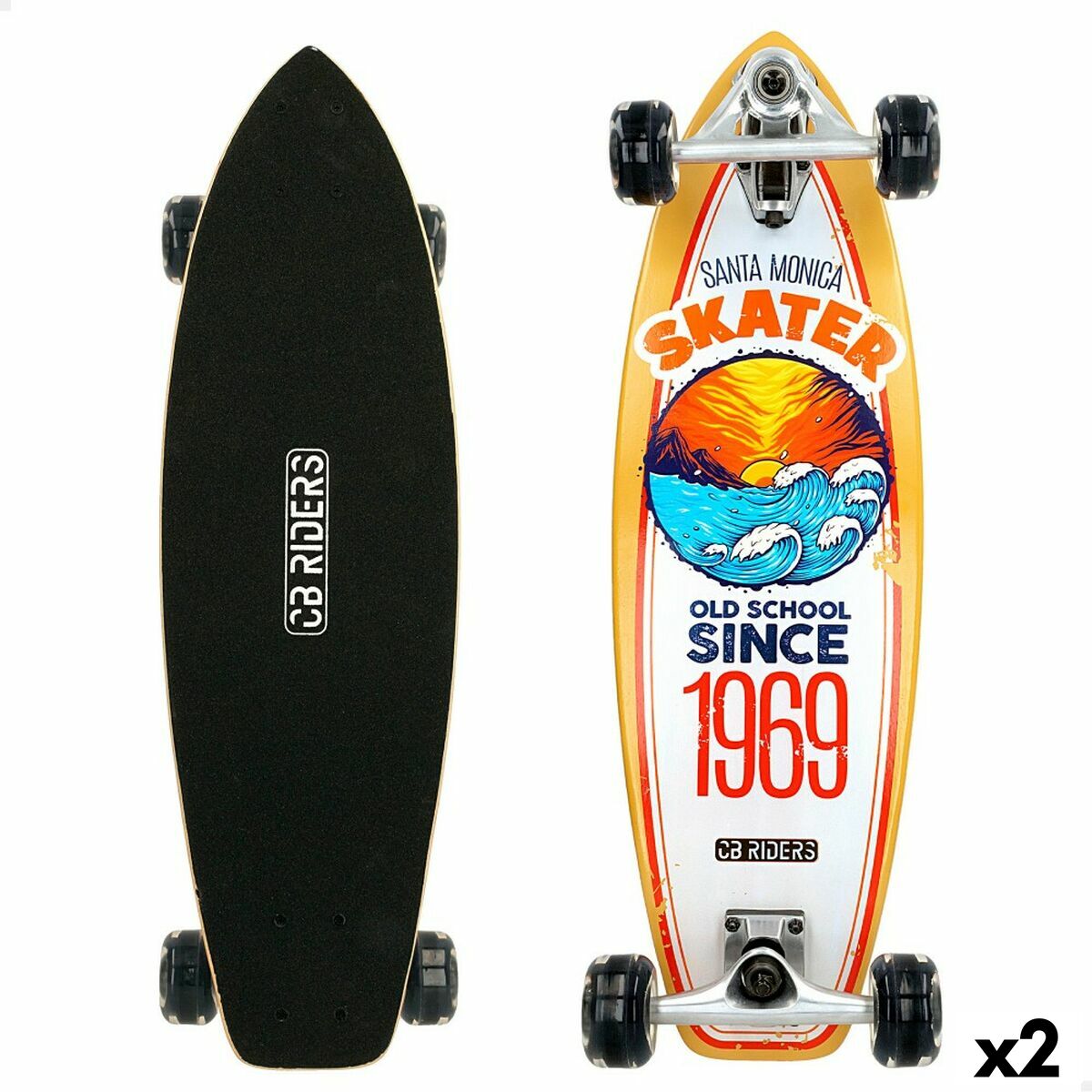 Skateboard Colorbaby 1969 surfero (2 Stuks)