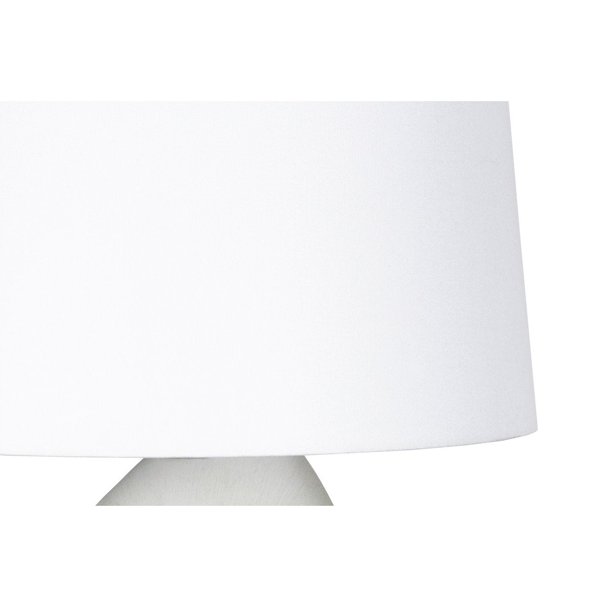 Tafellamp keramiek/linnen blauw/wit