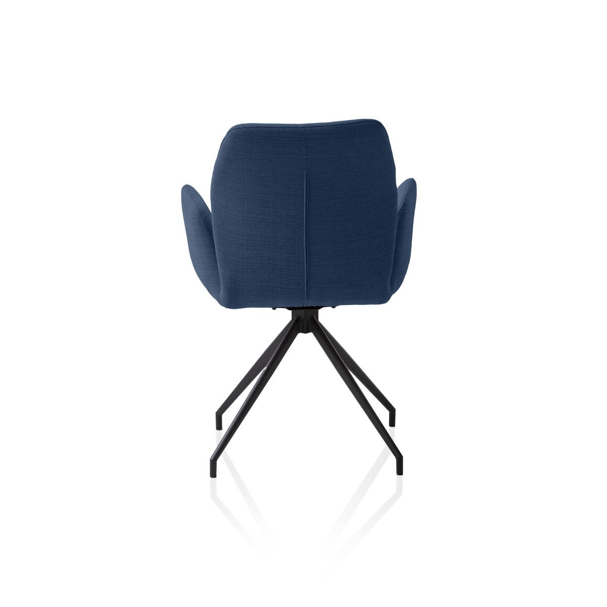 Fauteuil met 180° draaifunctie blauw