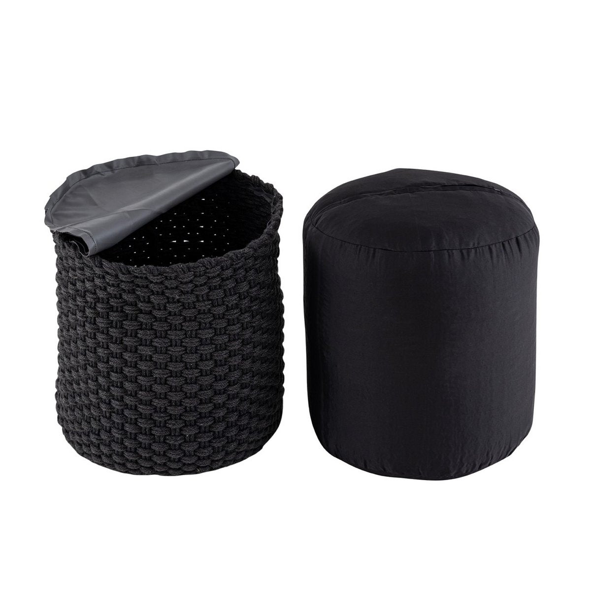 Krukken merino pouf outdoor Ø40 h45 cm stoel pouf kan worden vervuld