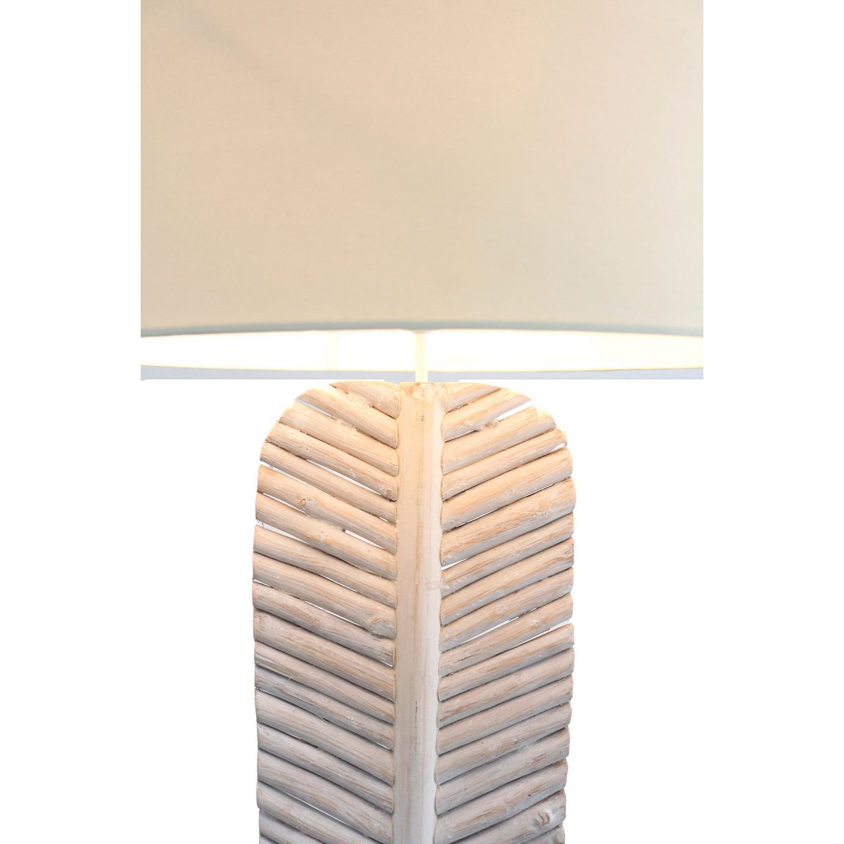 Vloerlamp drijfhout wit 175 cm
