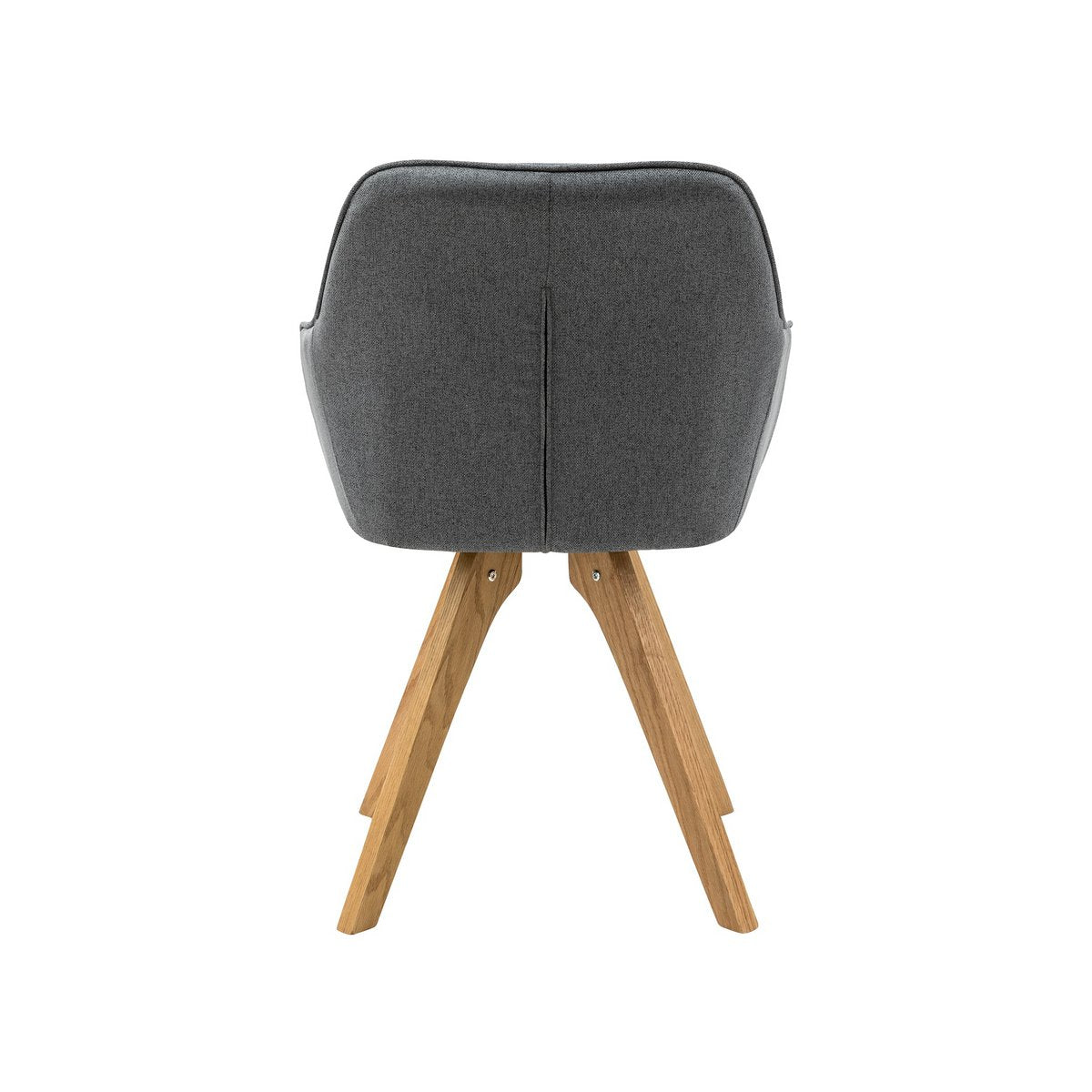Fauteuil set van 2 grijs textiel