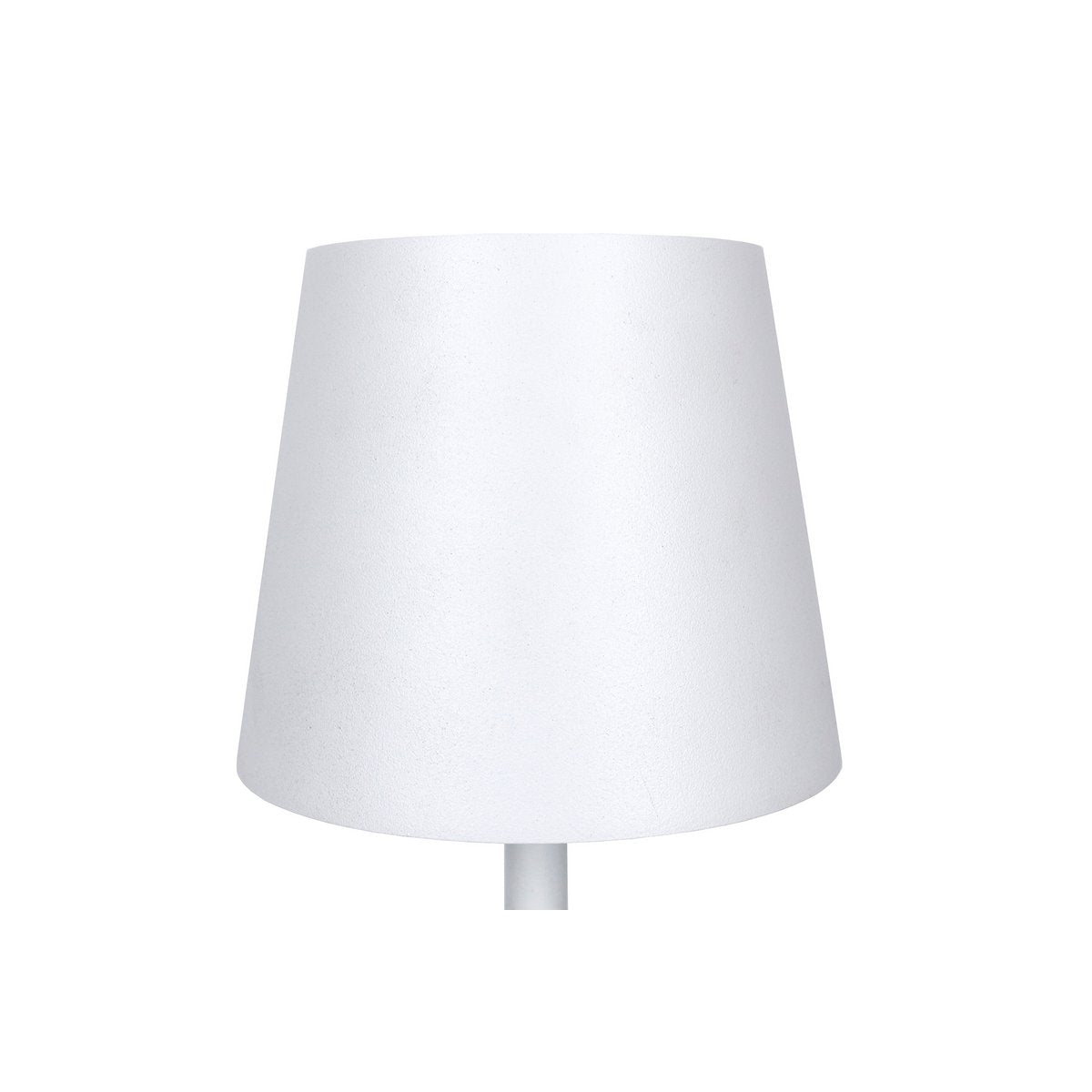 Tafellamp 29 cm naturel/wit met LED batterij