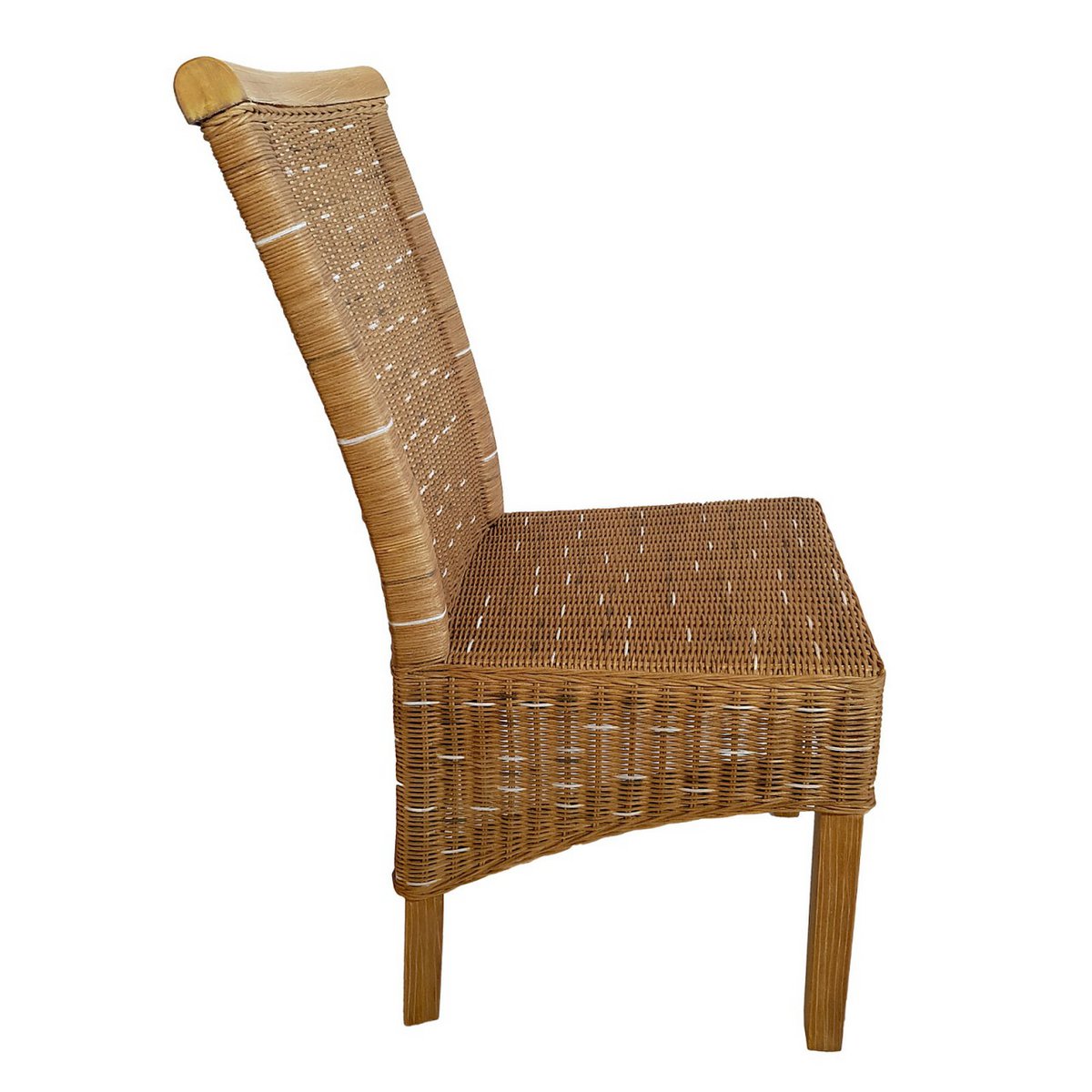 Eetkamerstoelen Set 4 stuks Rattan stoelen eettafel stoelen Perth Brown Corridors