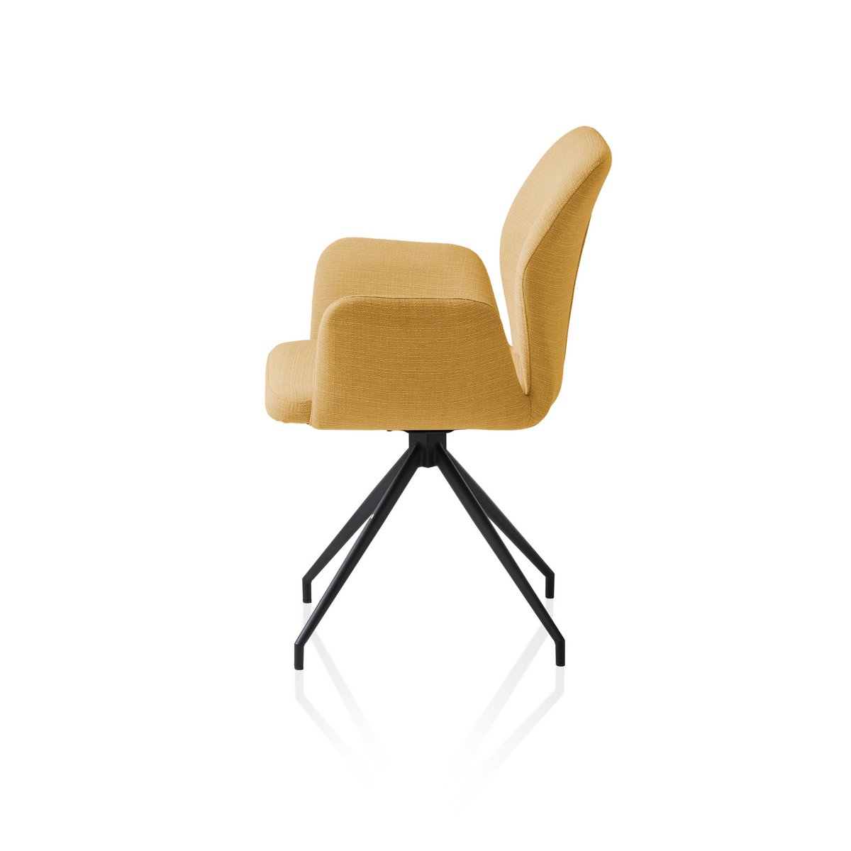 Fauteuil met 180° draaifunctie Geel