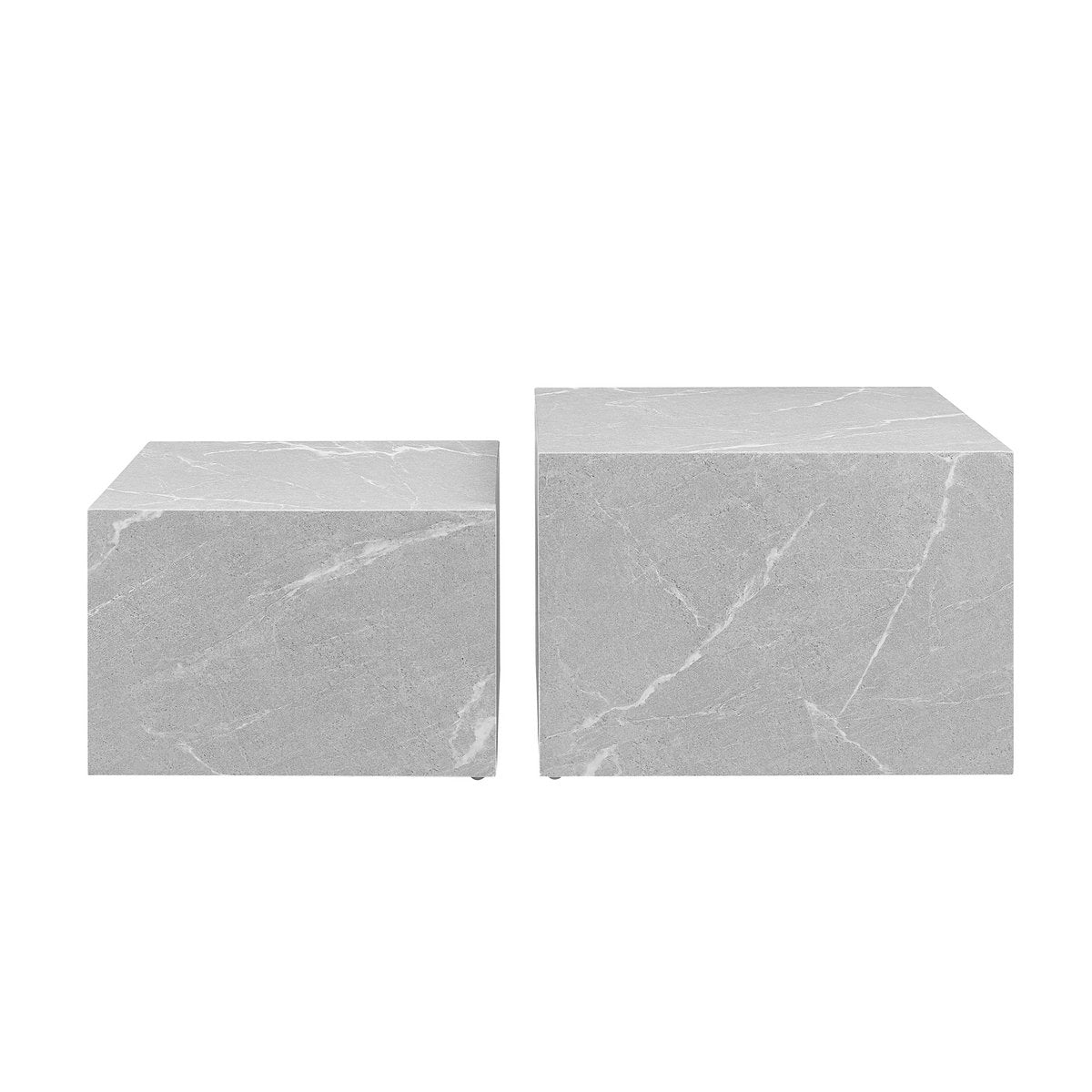 Salontafel grijs set van 2