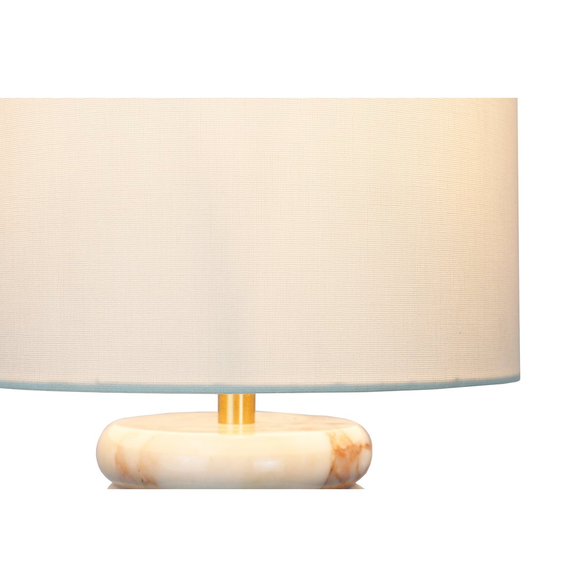 Tafellamp marmer/linnen beige