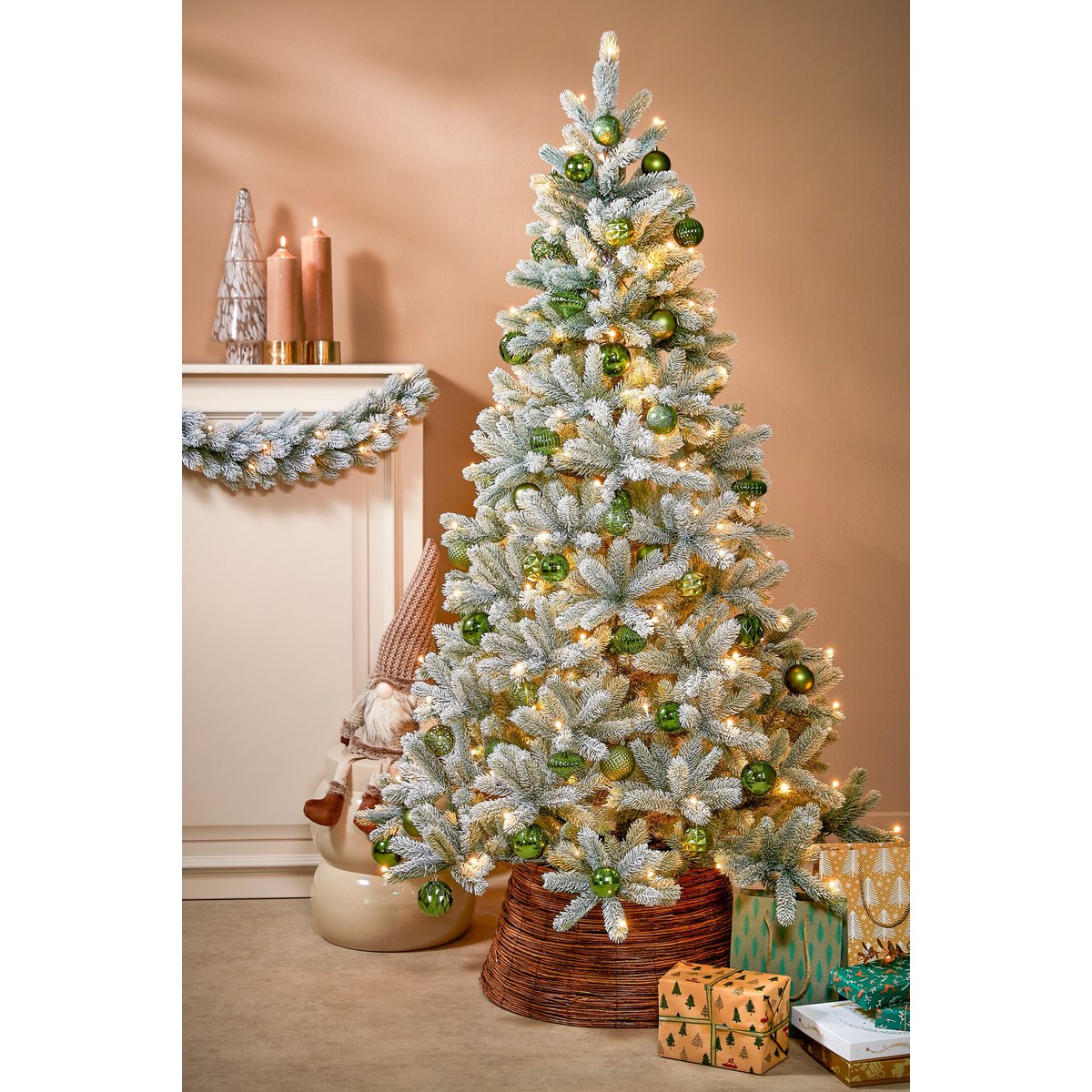 Kerstballen set Unbreakable baubles Donkerbruin