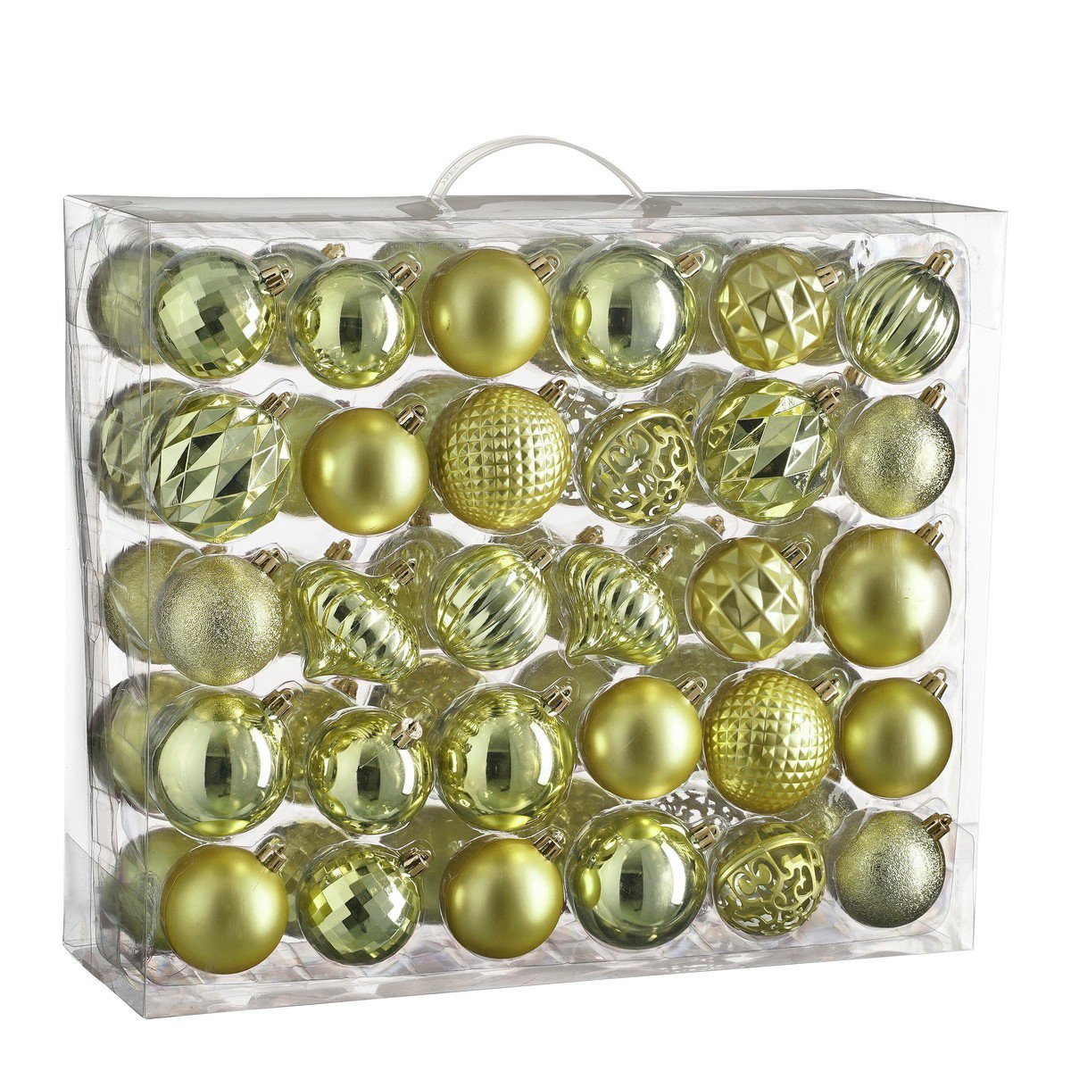 Kerstballen set Unbreakable baubles Lichtgroen