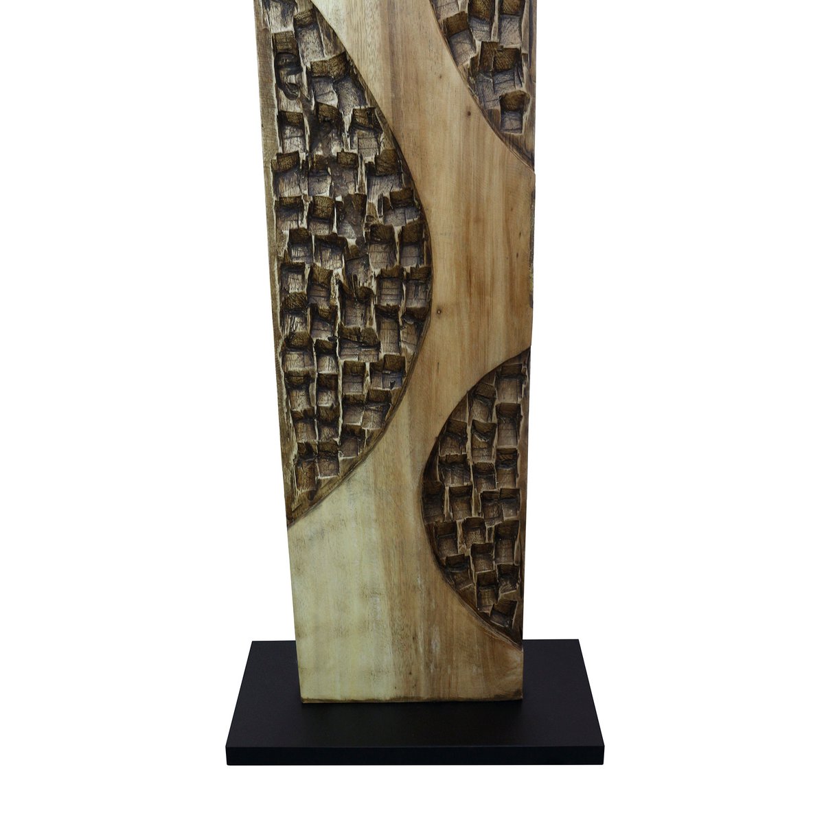 Vloerlamp acacia/linnen naturel 171 cm