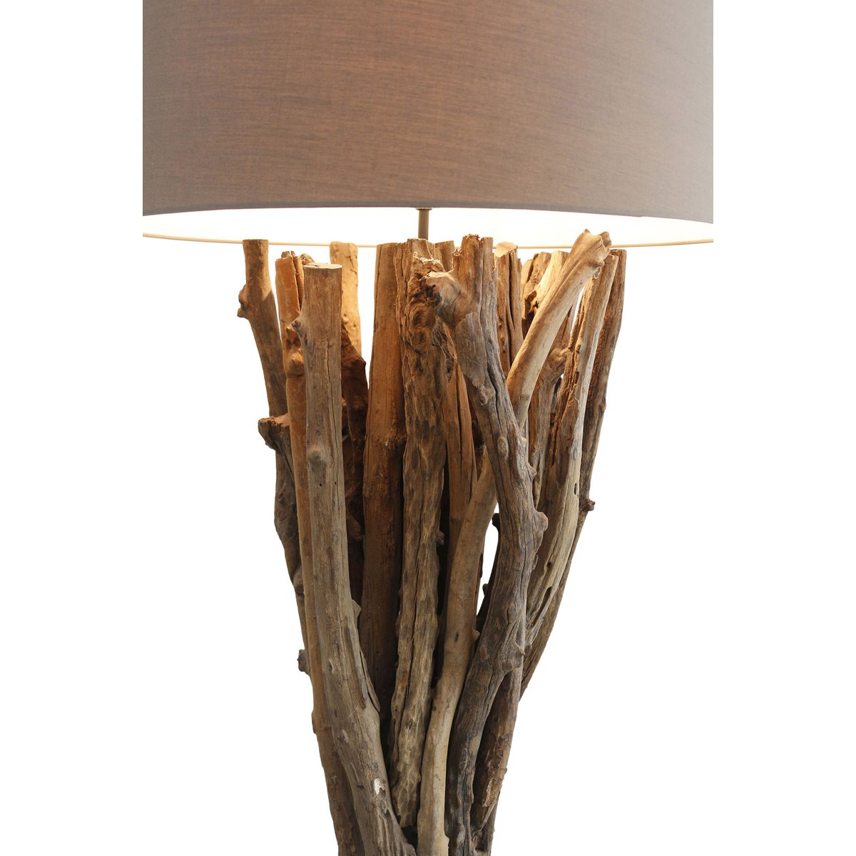 Vloerlamp drijfhout naturel/bruin 175 cm