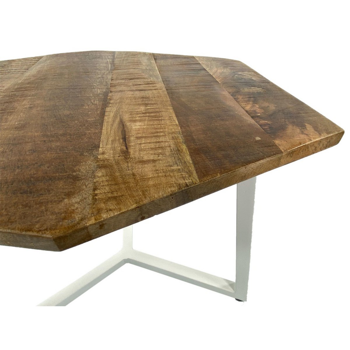 Zije tafel 56 x 47 cm woonkamer tafel salontafel mooi metalen frame zwart - wit wit wit