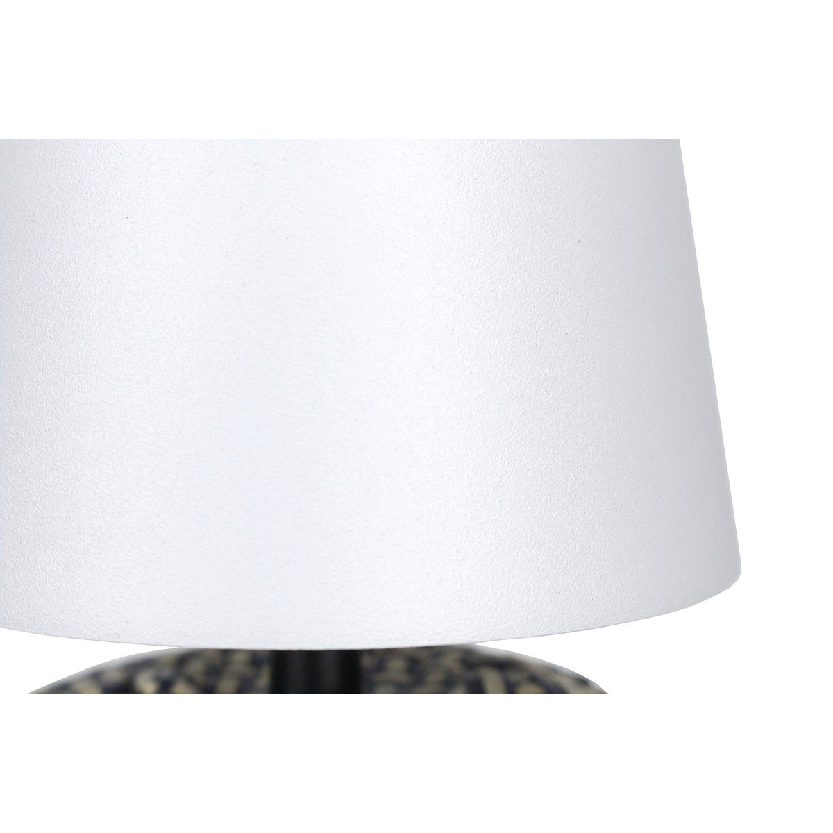 Tafellamp zwart/wit 29 cm met LED batterij