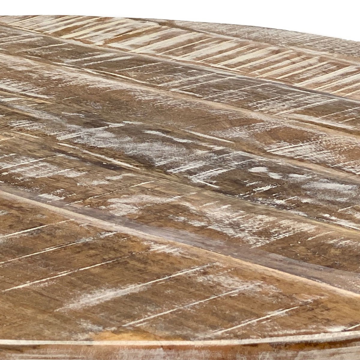 Ronde salontafel duurzaam Lexington ø 75 cm metalen gaas draadframe massief houten salontafel