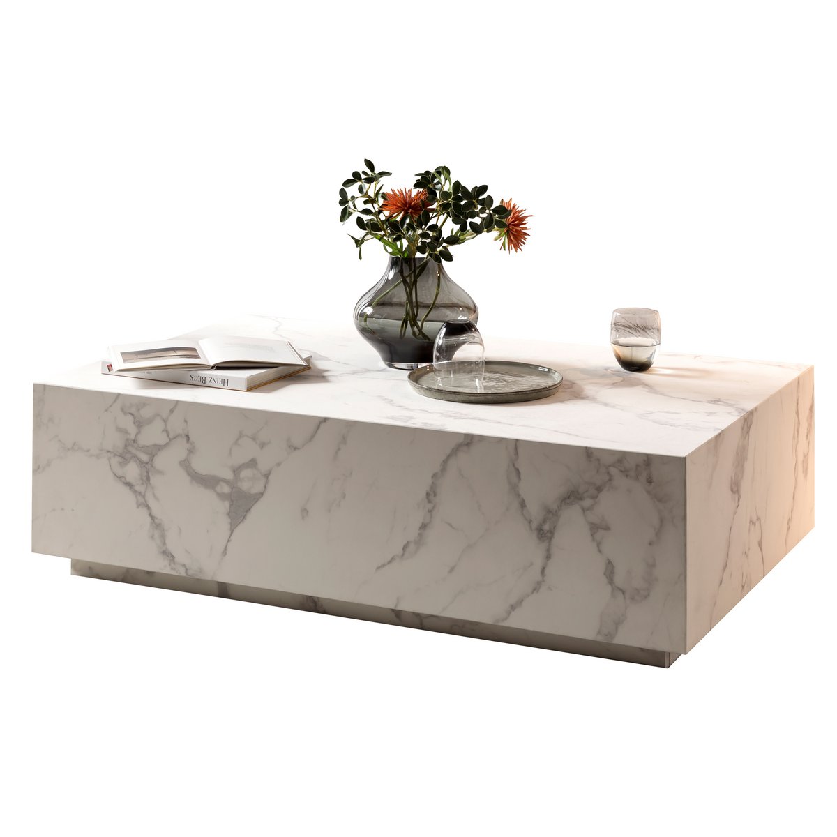 Salontafel wit, 120x75 cm