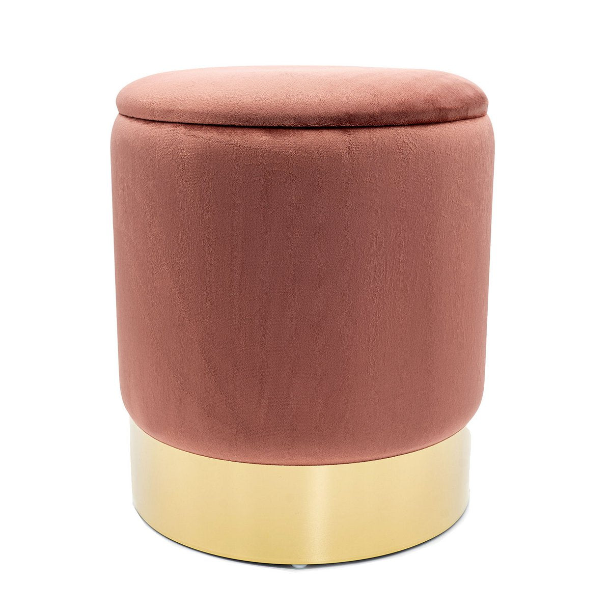 Velvet ontlasting decoratie -ontlasting en Pouf Decopouf Velours Stool met opslagruimte u.