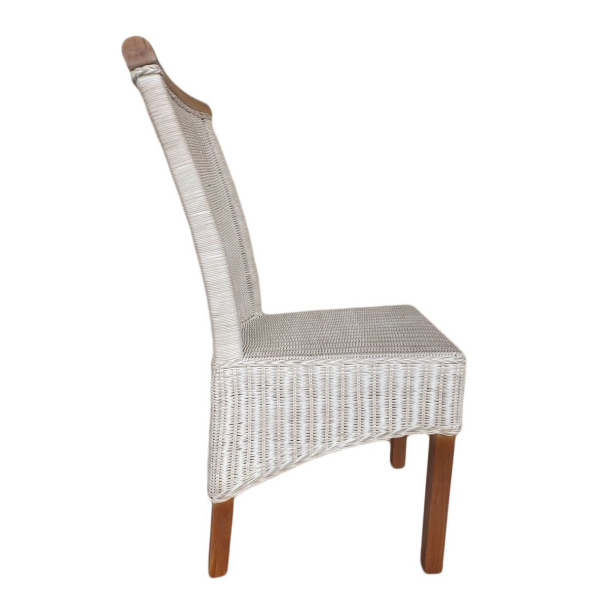 Eetkamerstoelen set rattan stoelen Perth 4 stuks witte eettafel stoelen mandstoelen stoelen duurzaam