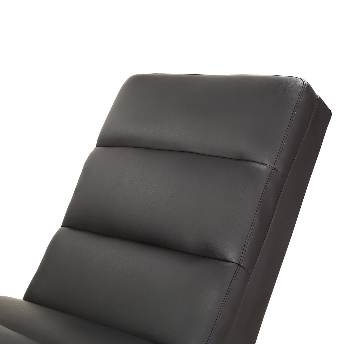 Relax ligbed zwart kunstleer look
