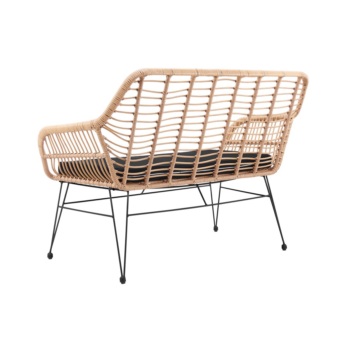 Bank in naturel rotan look