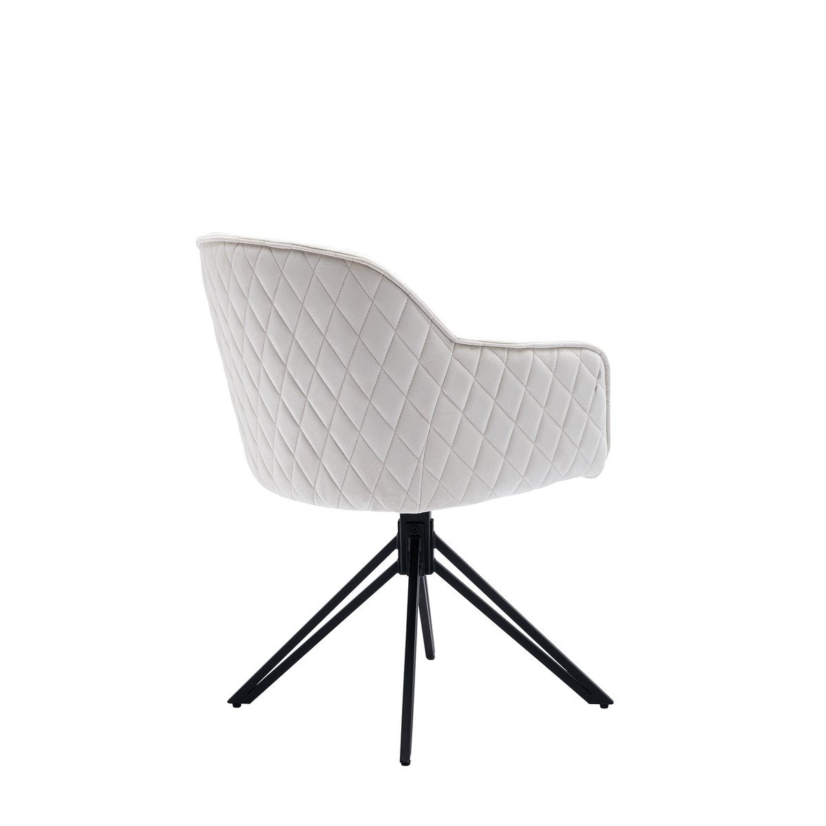 Fauteuil met honingraatquilt beige